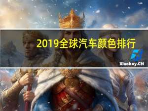 2019全球汽车颜色排行