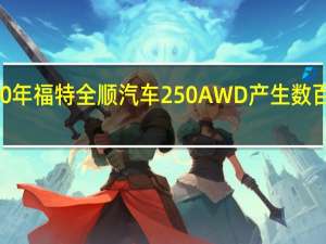 2020年福特全顺汽车250AWD产生数百务的货车
