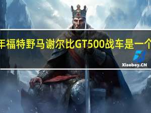2020年福特野马谢尔比GT500战车是一个卑鄙的机器