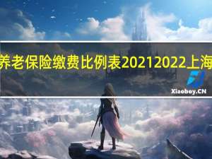 2021上海个人养老保险缴费比例表 2021 2022上海社保缴费基数及比例