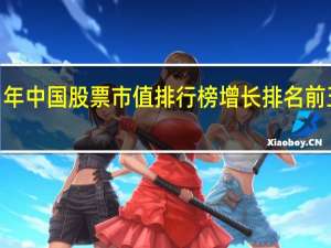 2021年中国股票市值排行榜 增长排名前五名单一览