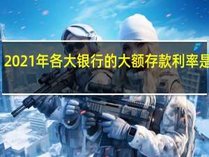 2021年各大银行的大额存款利率是多少