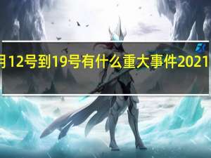 2021年7月12号到19号有什么重大事件 2021阿富汗最新战况