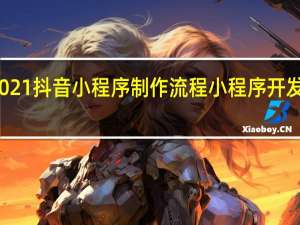 2021抖音小程序制作流程 小程序开发流程图