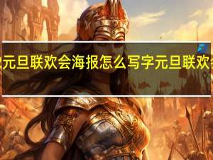 2022元旦联欢会海报怎么写字 元旦联欢会海报图片