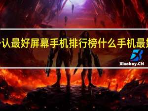 2022公认最好屏幕手机排行榜 什么手机最好排行榜第一