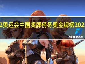2022奥运会中国奖牌榜 冬奥金牌榜2022最新排名