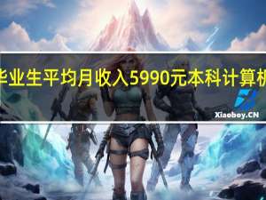 2022届本科毕业生平均月收入5990元 本科计算机类专业月收入较高