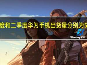 2022年一季度和二季度华为手机出货量分别为560万部和640万部