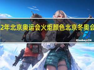 2022年北京奥运会火炬颜色 北京冬奥会火炬图片