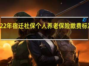 2022年宿迁社保个人养老保险缴费标准及档次