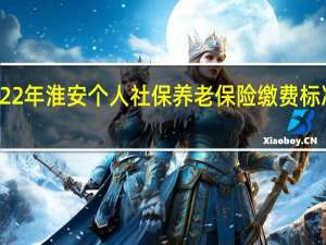 2022年淮安个人社保养老保险缴费标准及档次