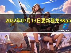2022年07月13日更新 骁龙8+旗舰三年不卡 曝OPPO手机下月发