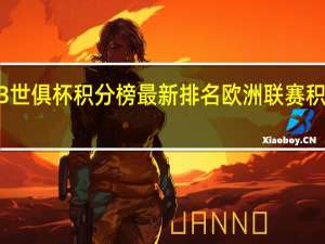 2023世俱杯积分榜最新排名 欧洲联赛积分榜2023