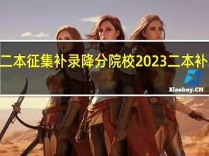2023二本征集补录降分院校 2023二本补录降分院校