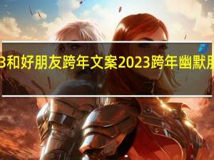 2023和好朋友跨年文案 2023跨年幽默朋友圈文案