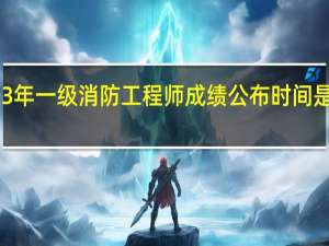 2023年一级消防工程师成绩公布时间是什么时候