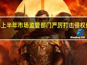 2023年上半年市场监管部门严厉打击侵权假冒取得成效