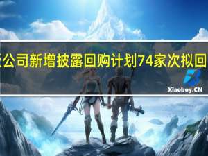2023年以来沪市主板公司新增披露回购计划74家次 拟回购金额上限合计逾400亿元