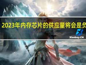 2023年内存芯片的供应量将会是负增长