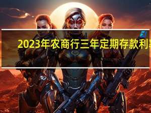 2023年农商行三年定期存款利率