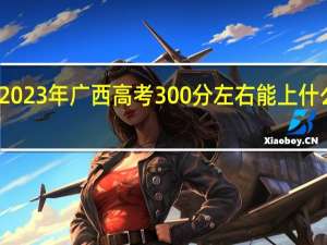 2023年广西高考300分左右能上什么大学