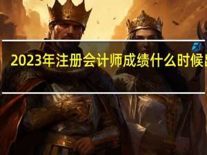 2023年注册会计师成绩什么时候出来
