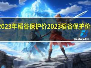 2023年稻谷保护价 2023稻谷保护价格多少