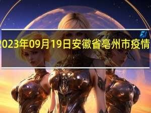 2023年09月19日安徽省亳州市疫情大数据-今日/今天疫情全网搜索最新实时消息动态情况通知播报