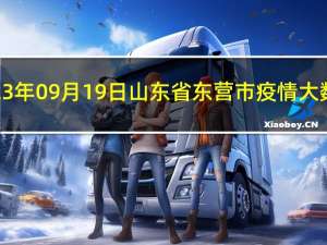 2023年09月19日山东省东营市疫情大数据-今日/今天疫情全网搜索最新实时消息动态情况通知播报