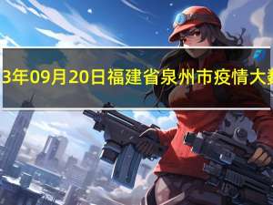 2023年09月20日福建省泉州市疫情大数据-今日/今天疫情全网搜索最新实时消息动态情况通知播报