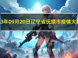 2023年09月20日辽宁省抚顺市疫情大数据-今日/今天疫情全网搜索最新实时消息动态情况通知播报