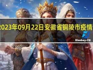 2023年09月22日安徽省铜陵市疫情大数据-今日/今天疫情全网搜索最新实时消息动态情况通知播报