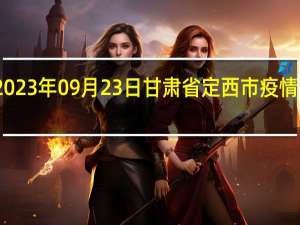 2023年09月23日甘肃省定西市疫情大数据-今日/今天疫情全网搜索最新实时消息动态情况通知播报