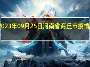 2023年09月25日河南省商丘市疫情大数据-今日/今天疫情全网搜索最新实时消息动态情况通知播报