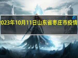 2023年10月11日山东省枣庄市疫情大数据-今日/今天疫情全网搜索最新实时消息动态情况通知播报