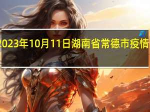 2023年10月11日湖南省常德市疫情大数据-今日/今天疫情全网搜索最新实时消息动态情况通知播报