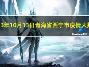 2023年10月13日青海省西宁市疫情大数据-今日/今天疫情全网搜索最新实时消息动态情况通知播报