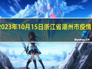 2023年10月15日浙江省湖州市疫情大数据-今日/今天疫情全网搜索最新实时消息动态情况通知播报