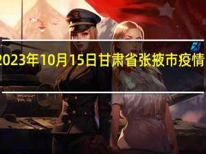 2023年10月15日甘肃省张掖市疫情大数据-今日/今天疫情全网搜索最新实时消息动态情况通知播报