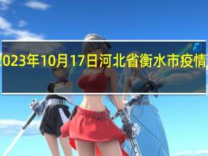 2023年10月17日河北省衡水市疫情大数据-今日/今天疫情全网搜索最新实时消息动态情况通知播报