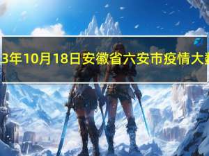 2023年10月18日安徽省六安市疫情大数据-今日/今天疫情全网搜索最新实时消息动态情况通知播报