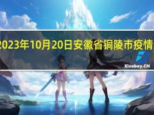 2023年10月20日安徽省铜陵市疫情大数据-今日/今天疫情全网搜索最新实时消息动态情况通知播报