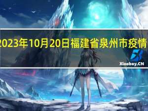 2023年10月20日福建省泉州市疫情大数据-今日/今天疫情全网搜索最新实时消息动态情况通知播报