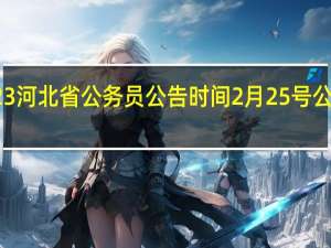 2023河北省公务员公告时间 2月25号公务员考试