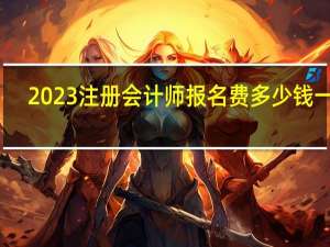 2023注册会计师报名费多少钱一科
