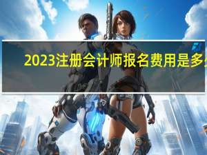 2023注册会计师报名费用是多少