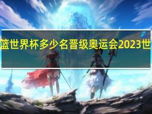 2023男篮世界杯多少名晋级奥运会 2023世界男篮锦标赛