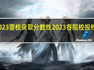 2023警校录取分数线 2023各院校投档分数线