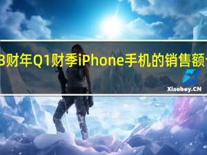 2023财年Q1财季iPhone手机的销售额也下滑了8%